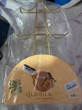 Blogilates - 4-Tier Weight Rack : Gold